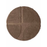 Ted Baker Lambeth Hoogpolig Vloerkleed Rond Bruin