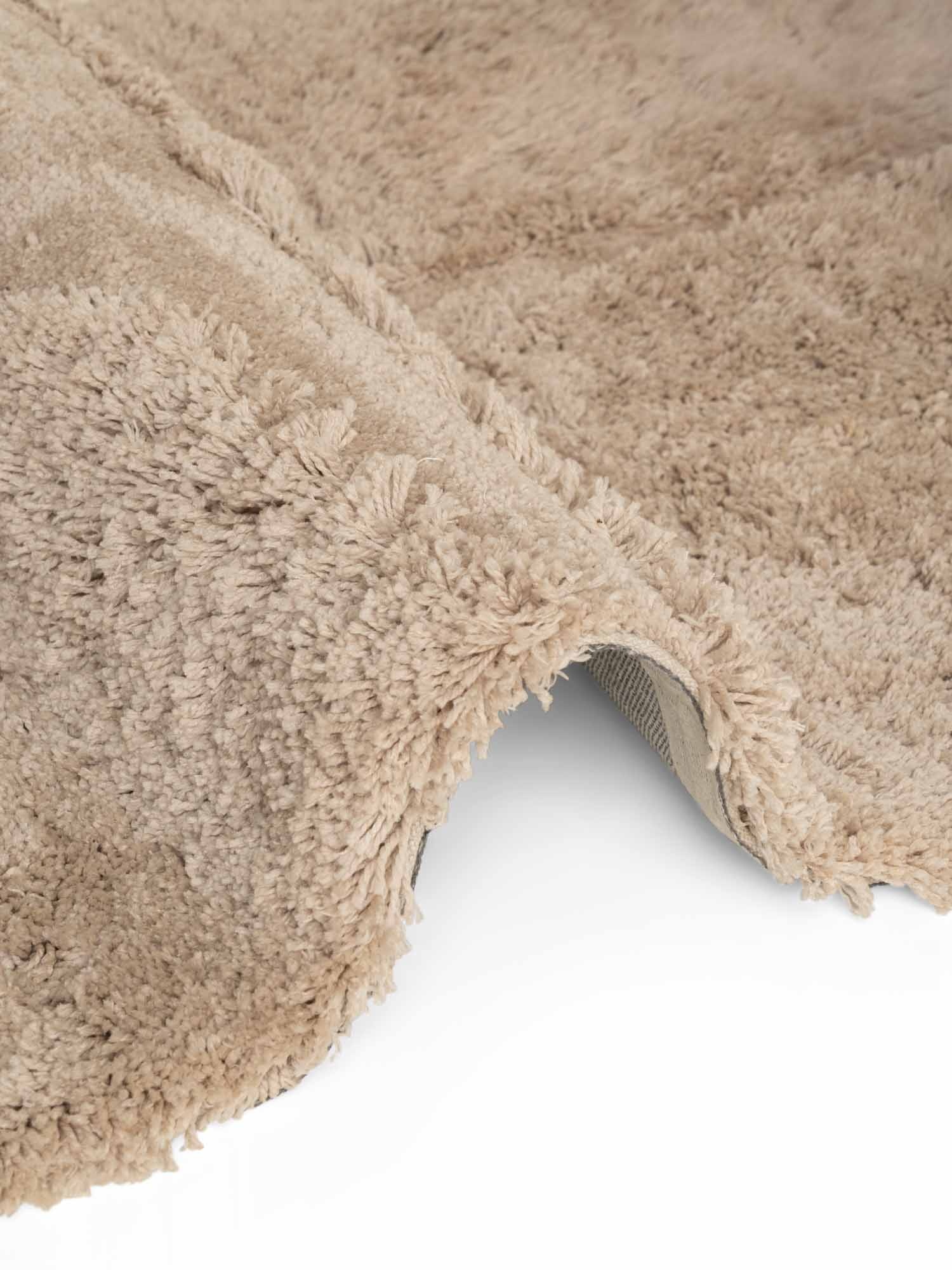 Ted Baker Lambeth Hoogpolig Vloerkleed Rond Beige