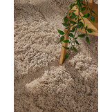 Ted Baker Lambeth Hoogpolig Vloerkleed Rond Beige
