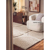 Ted Baker Lambeth Hoogpolig Vloerkleed Creme