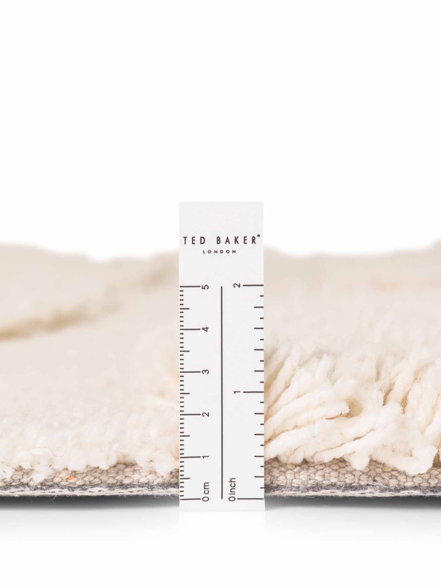 Ted Baker Lambeth Hoogpolig Vloerkleed Rond Creme