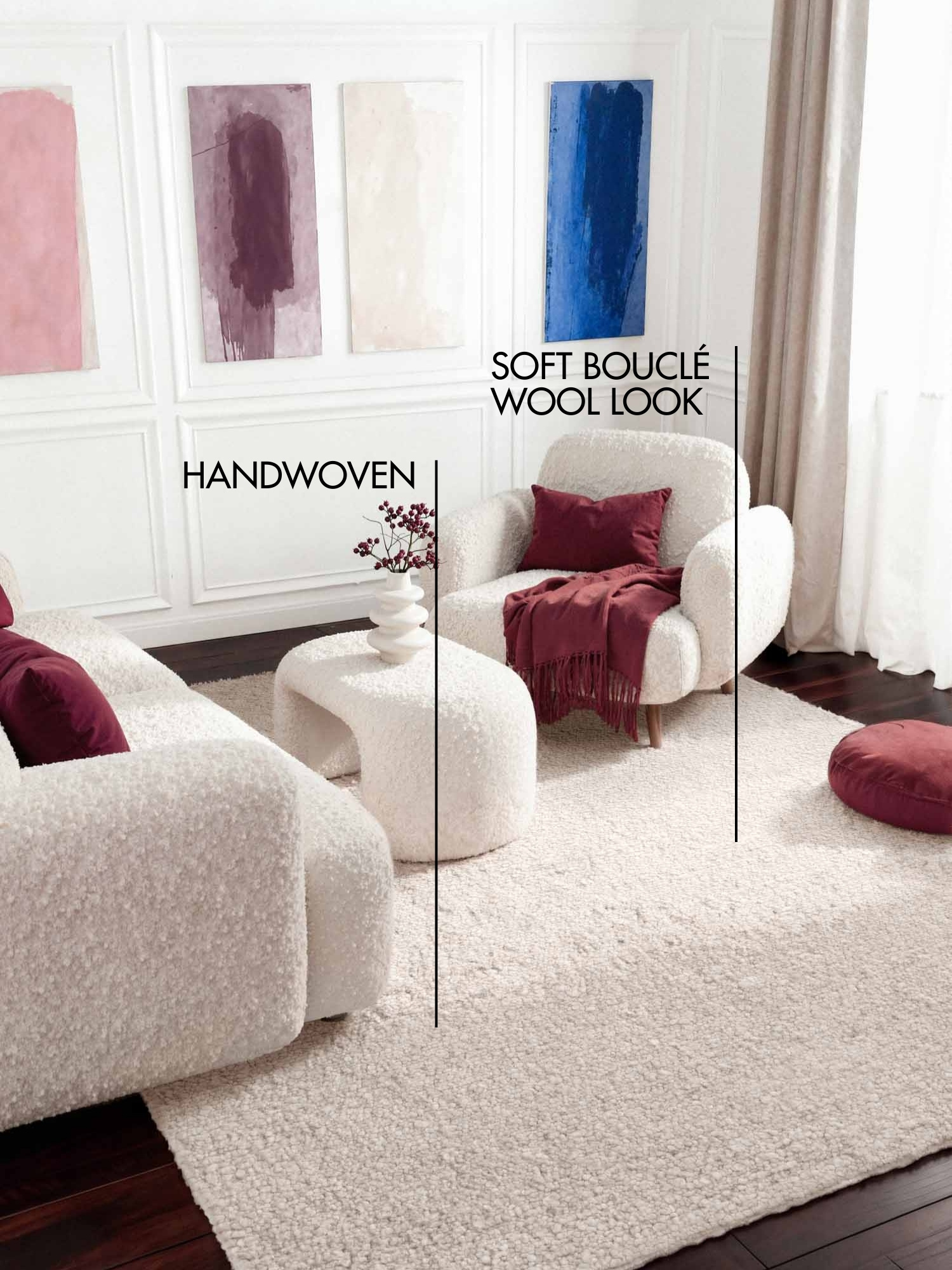 Ted Baker Notting Hill Soft Polyester Vloerkleed Creme