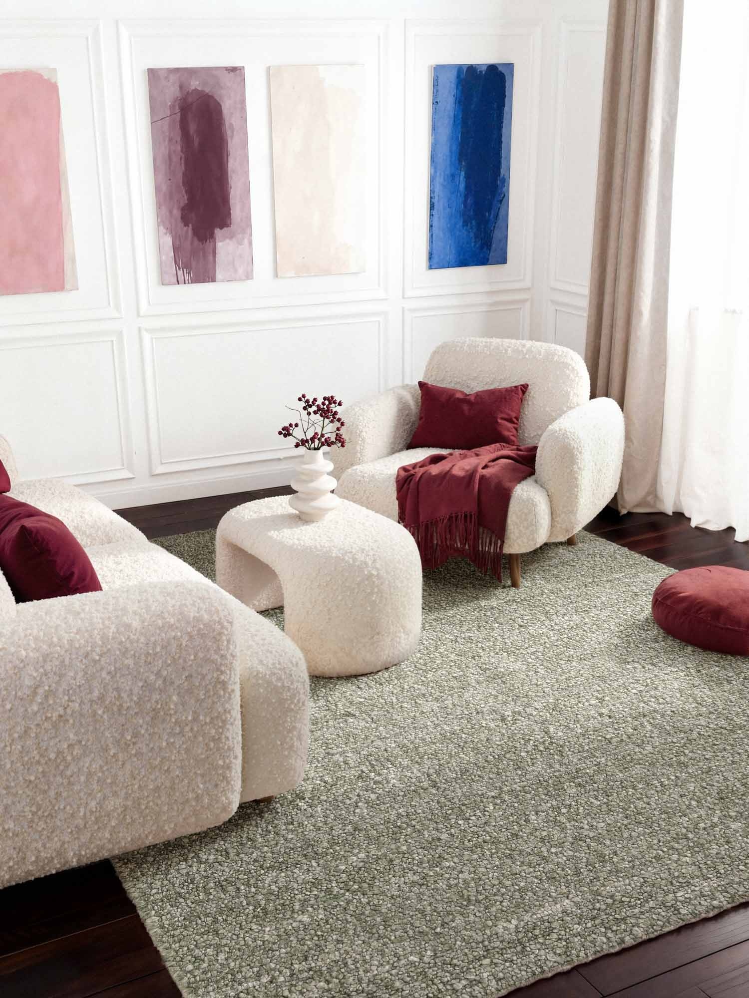 Ted Baker Notting Hill Soft Polyester Vloerkleed Groen