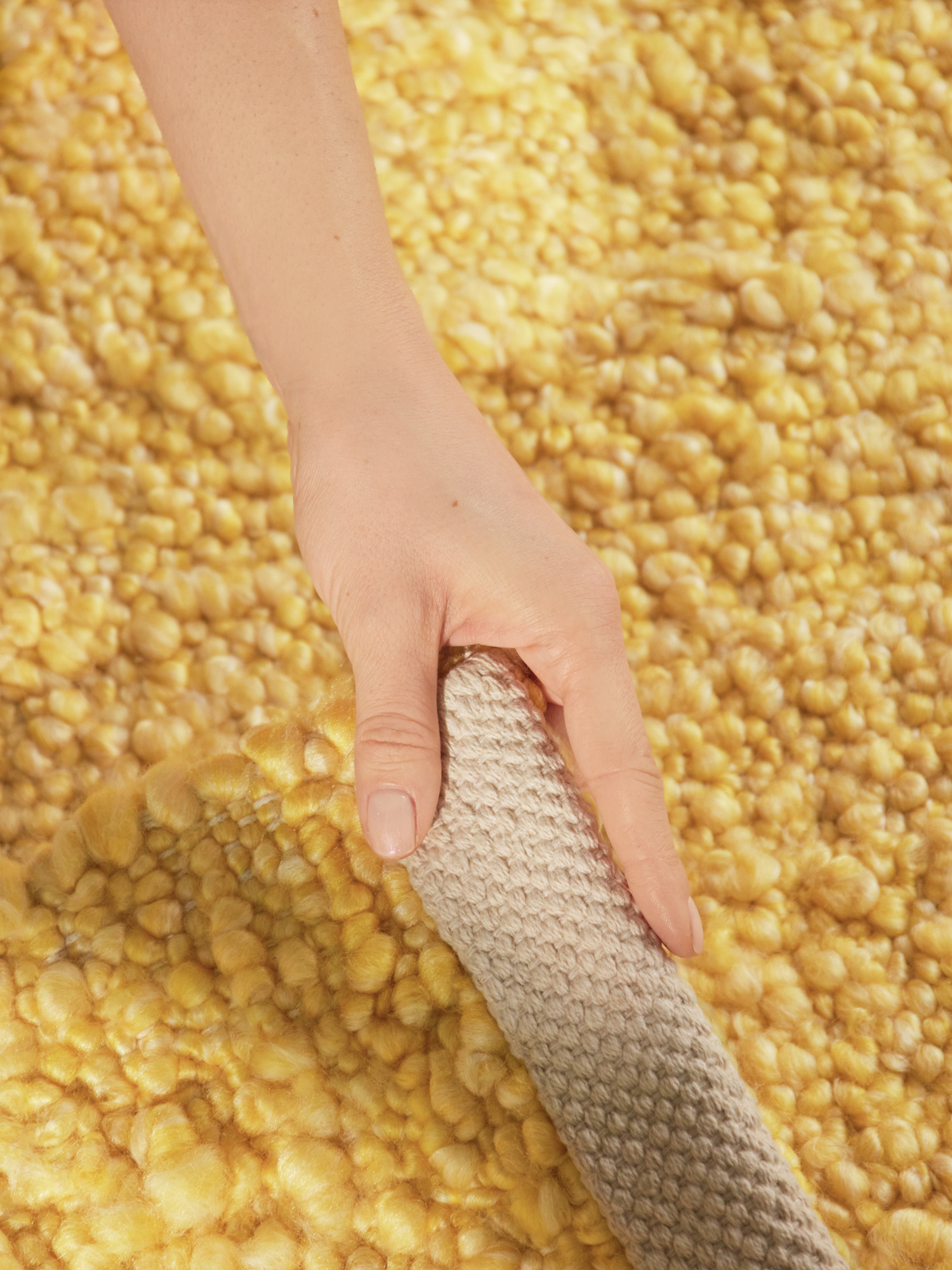 Ted Baker Notting Hill Soft Polyester Vloerkleed Geel