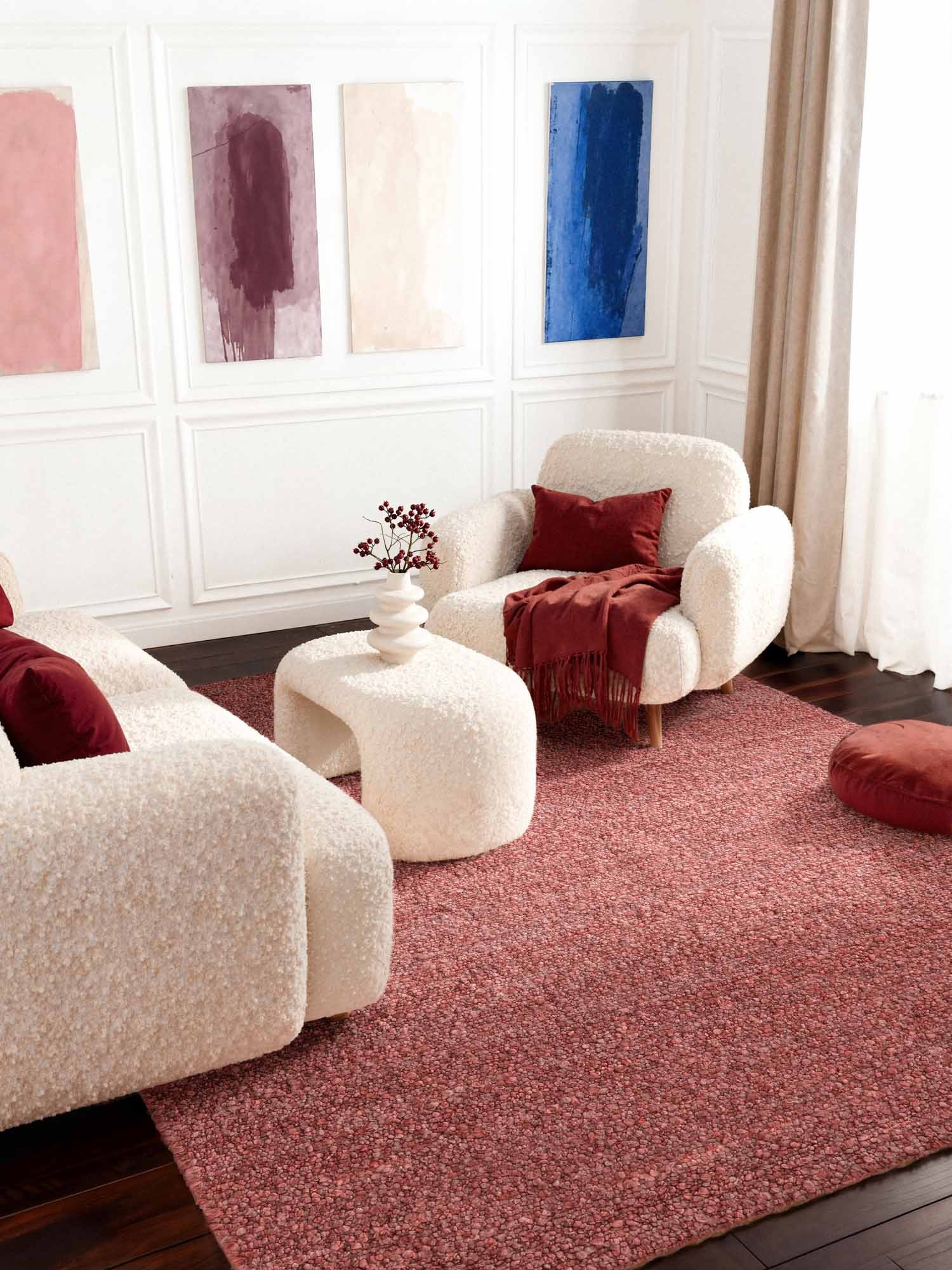 Ted Baker Notting Hill Soft Polyester Vloerkleed Roze