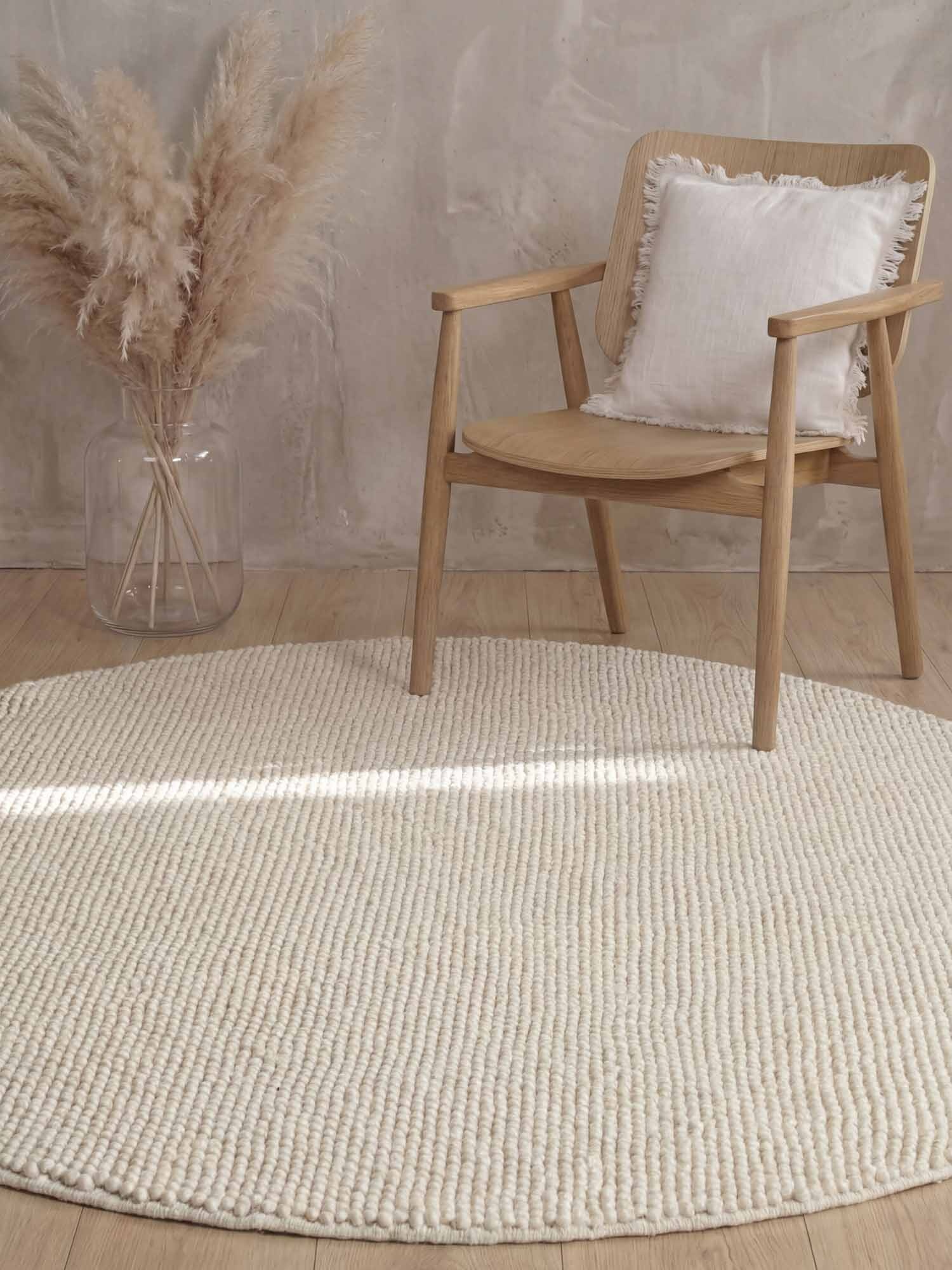 Ted Baker Richmond Wol Vloerkleed Rond Creme