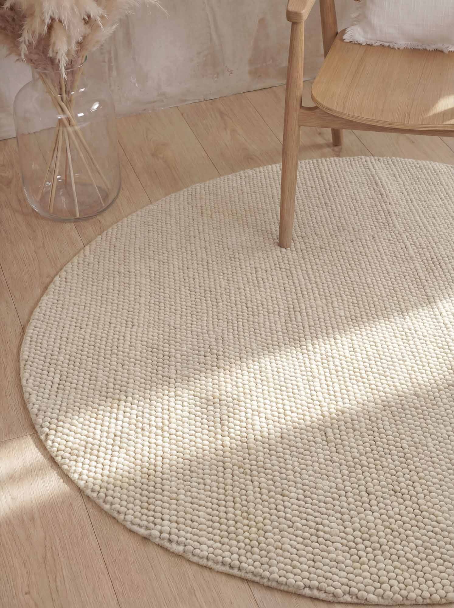 Ted Baker Richmond Wol Vloerkleed Rond Creme