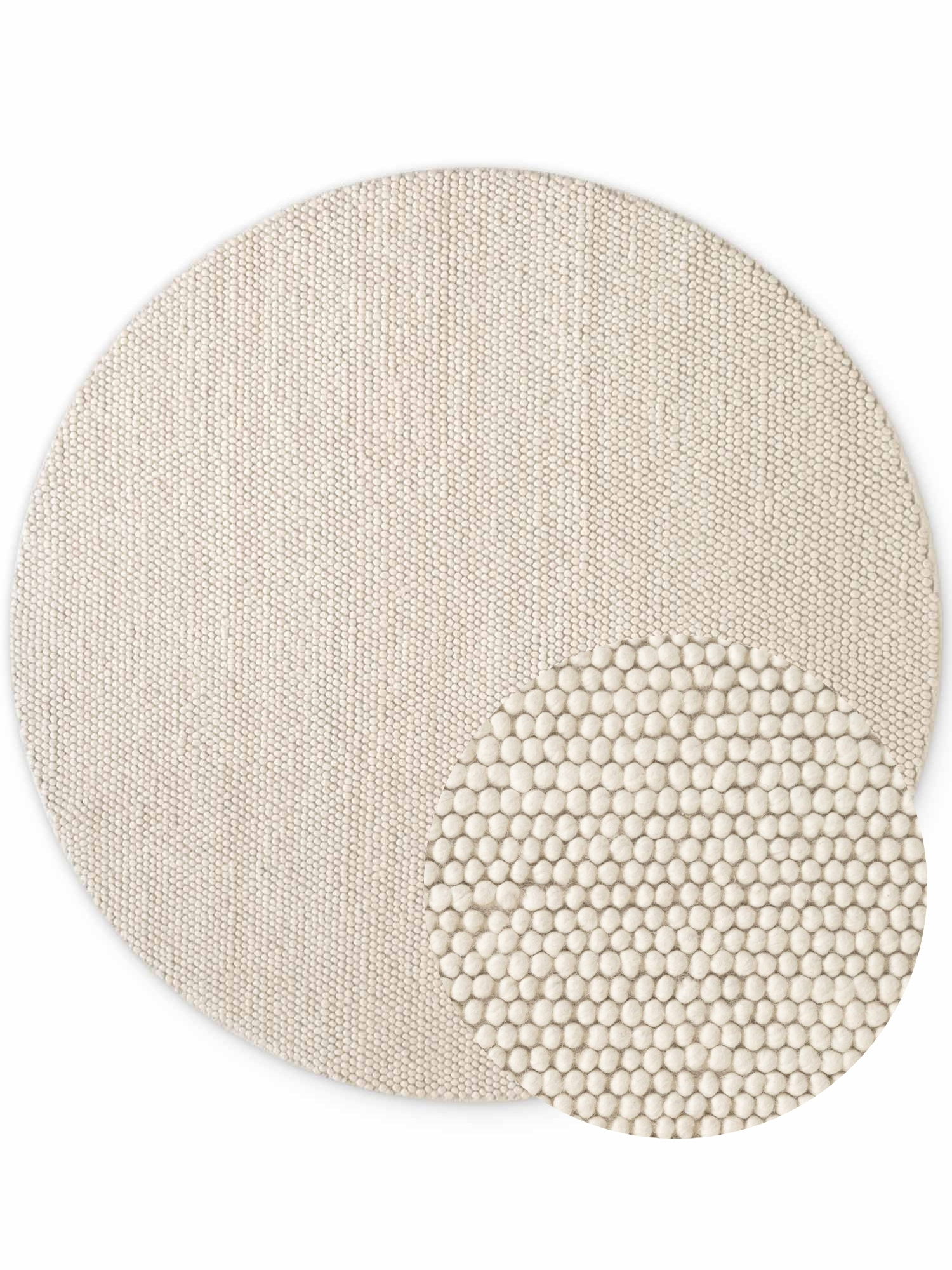 Ted Baker Richmond Wol Vloerkleed Rond Creme