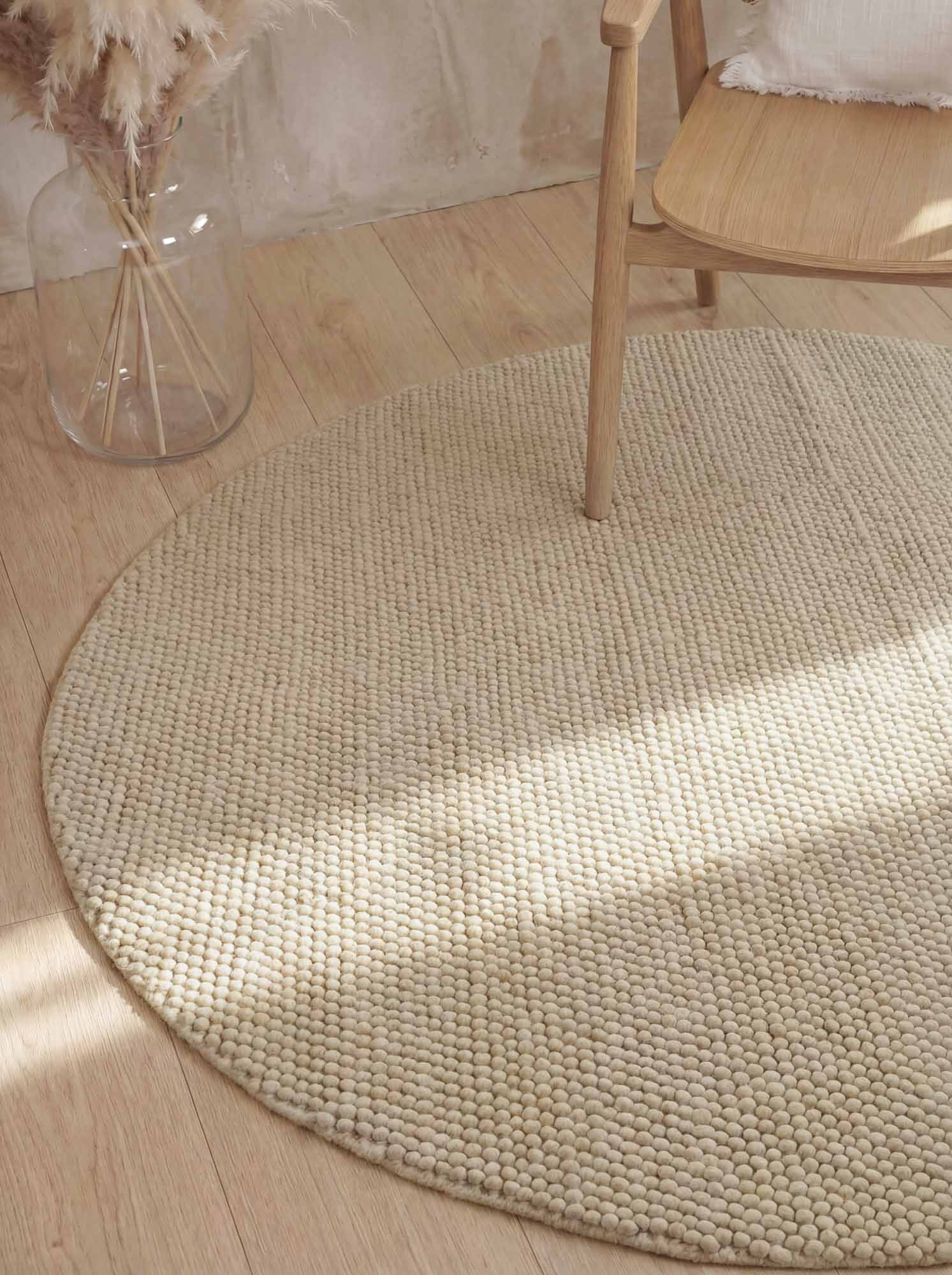 Ted Baker Richmond Wol Vloerkleed Rond Beige