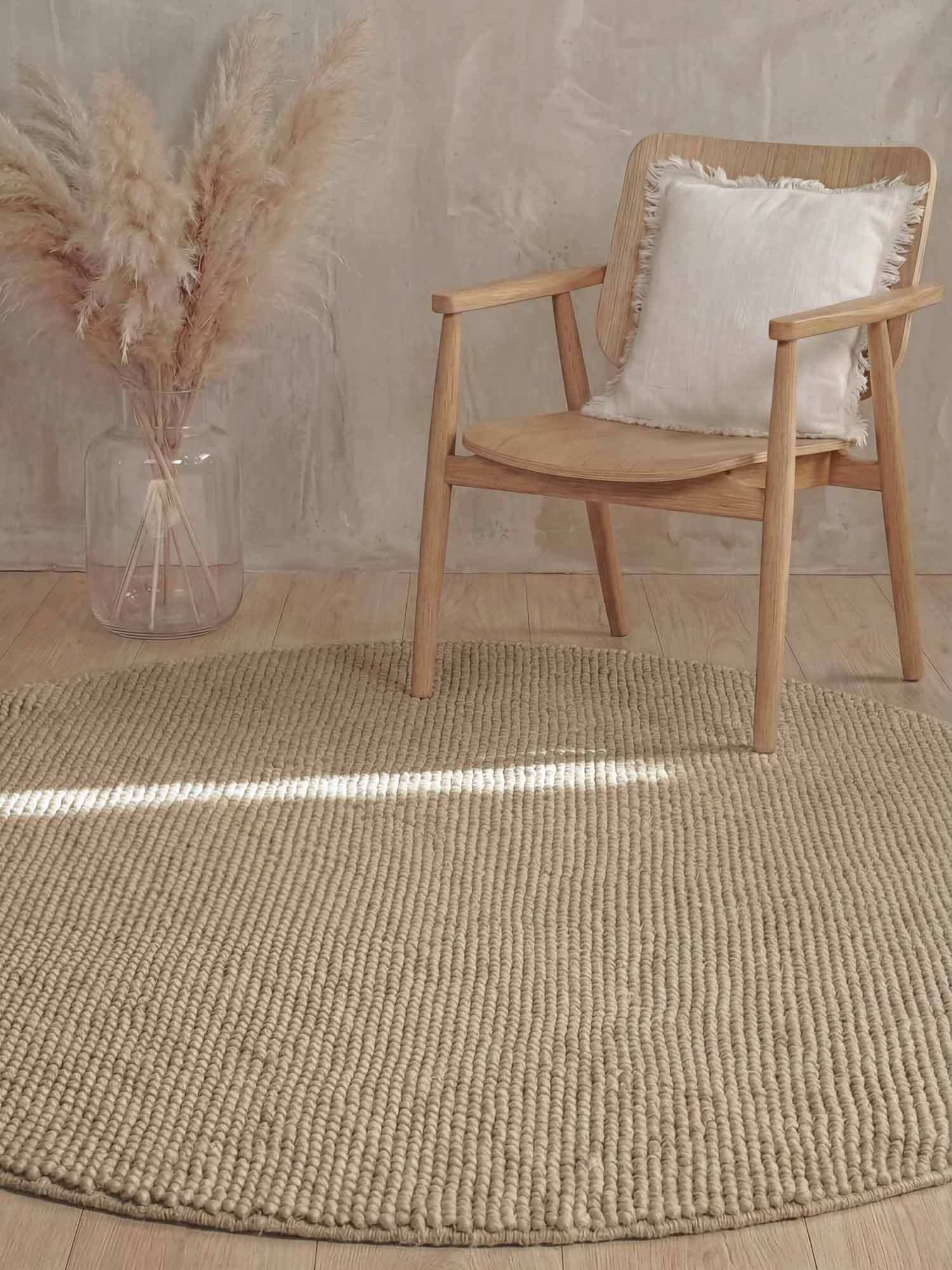 Ted Baker Richmond Wol Vloerkleed Rond Beige