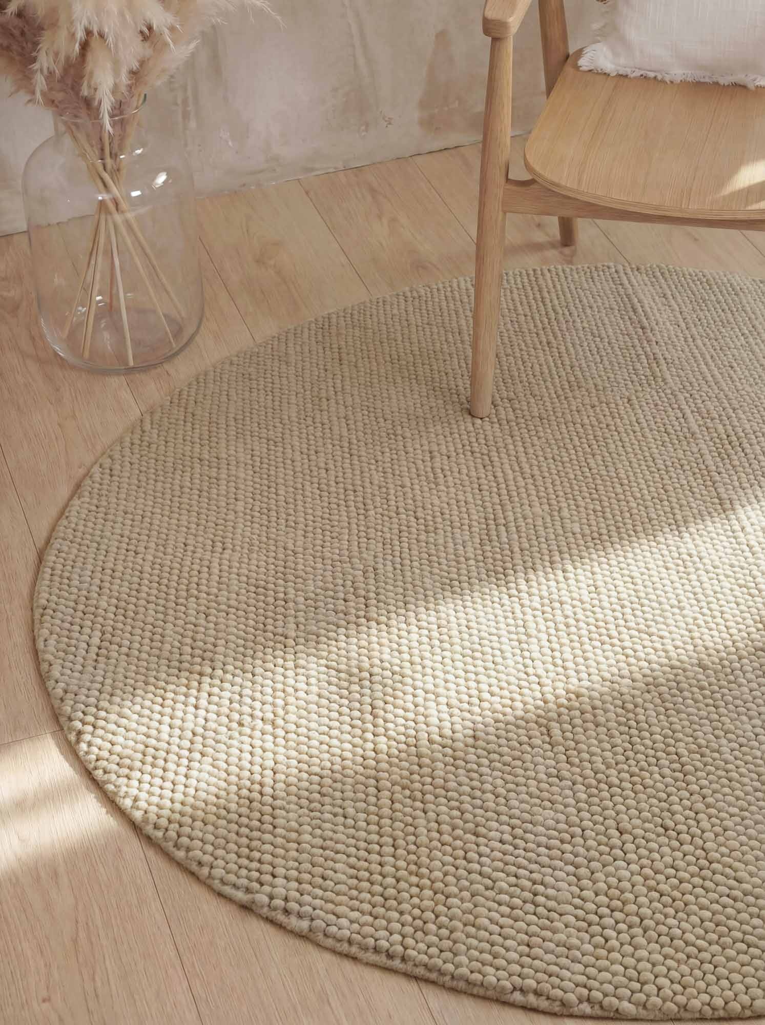 Ted Baker Richmond Wol Vloerkleed Rond Beige