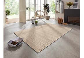 Elle Decoration Buitenkleed Arras Bruin in Handmade-Look