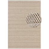 Elle Decoration Buitenkleed Arras Bruin in Handmade-Look