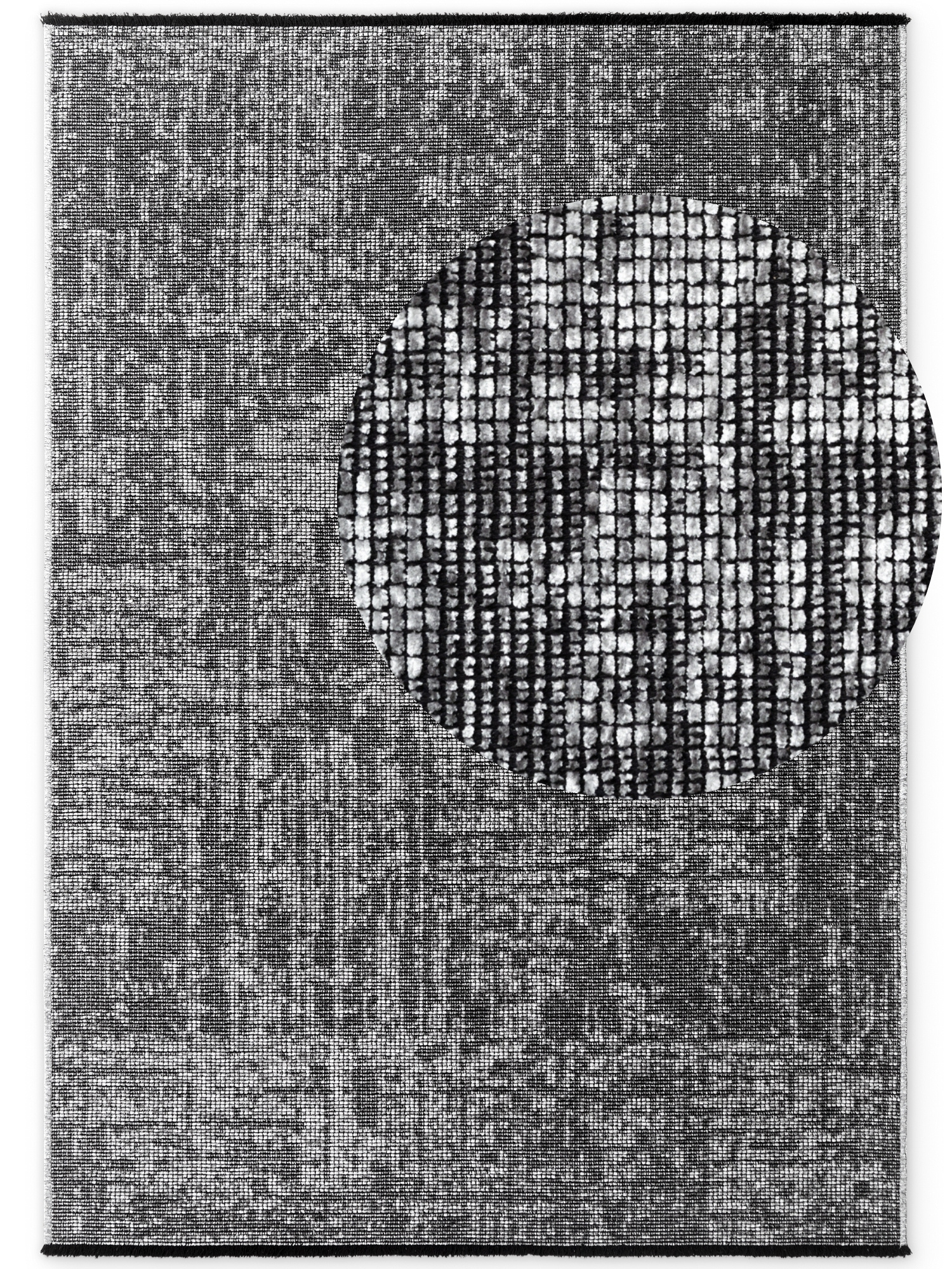 Elle Decoration Brilliance Laagpolig Vloerkleed Zilver Grijs