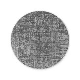 Elle Decoration Brilliance Rond Laagpolig Vloerkleed Zilver Grijs