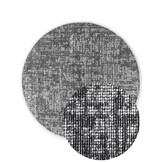 Elle Decoration Brilliance Rond Laagpolig Vloerkleed Zilver Grijs