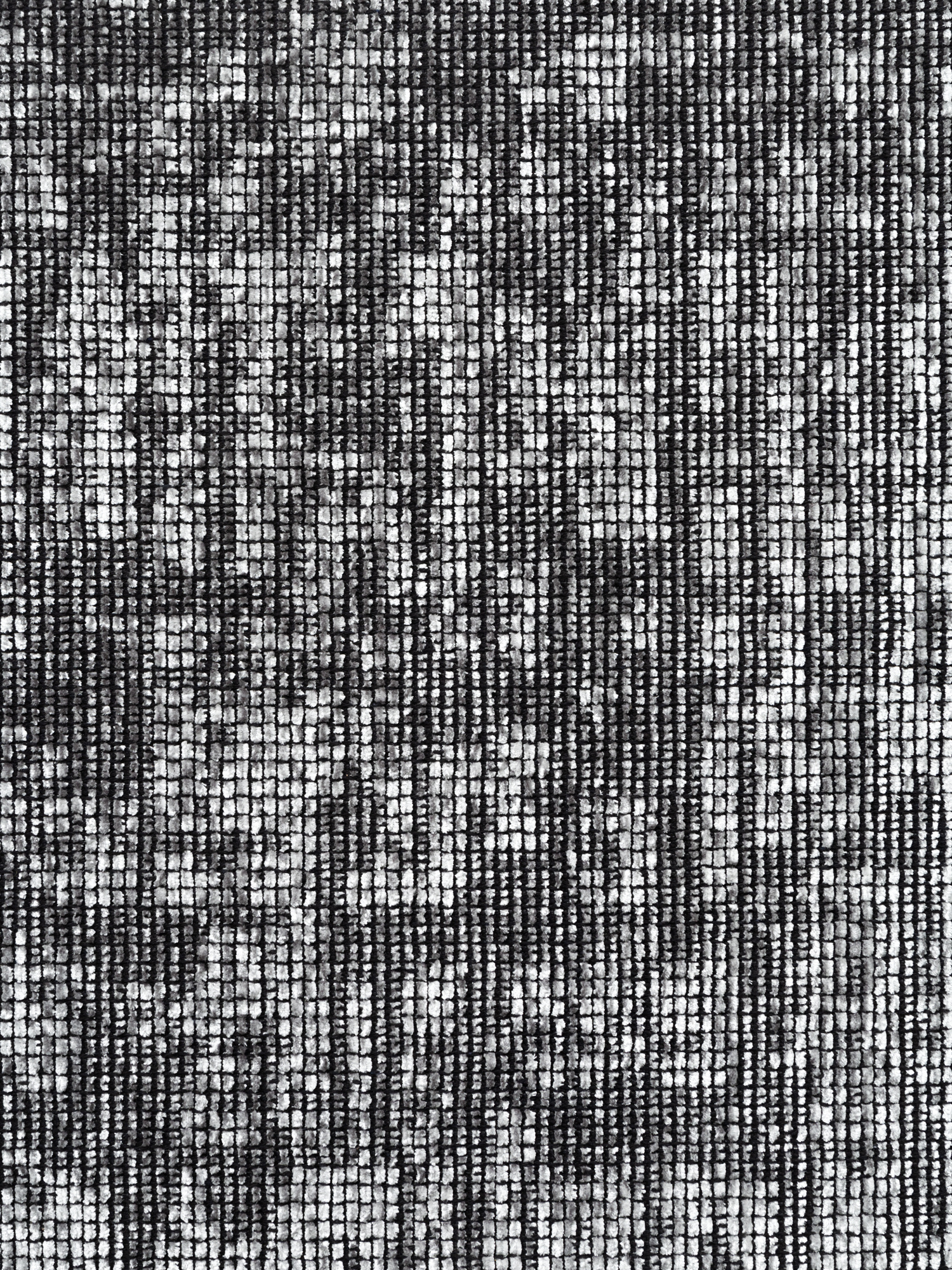 Elle Decoration Brilliance Rond Laagpolig Vloerkleed Zilver Grijs