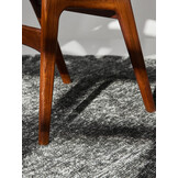 Elle Decoration Brilliance Rond Laagpolig Vloerkleed Zilver Grijs