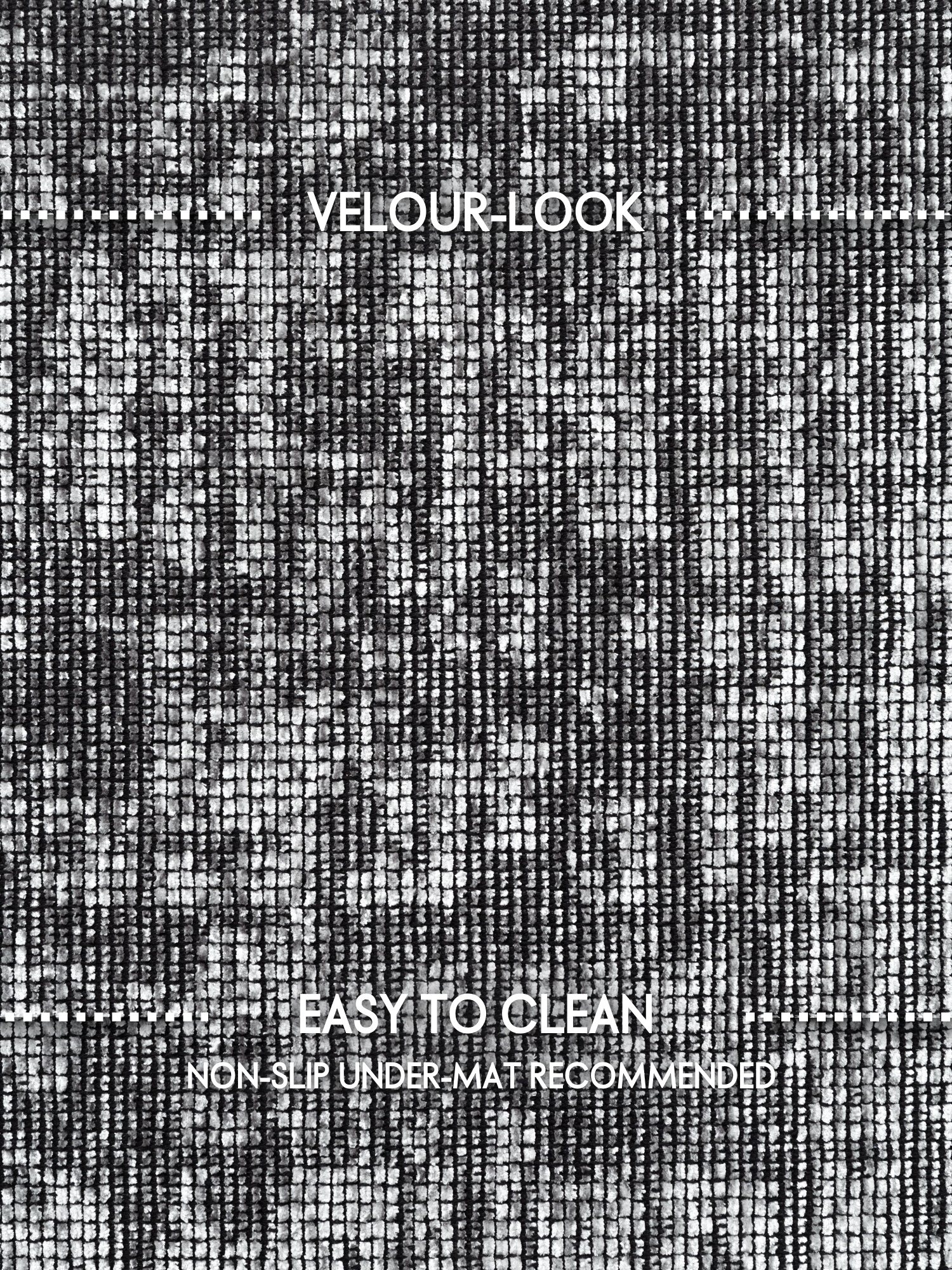 Elle Decoration Brilliance Rond Laagpolig Vloerkleed Zilver Grijs