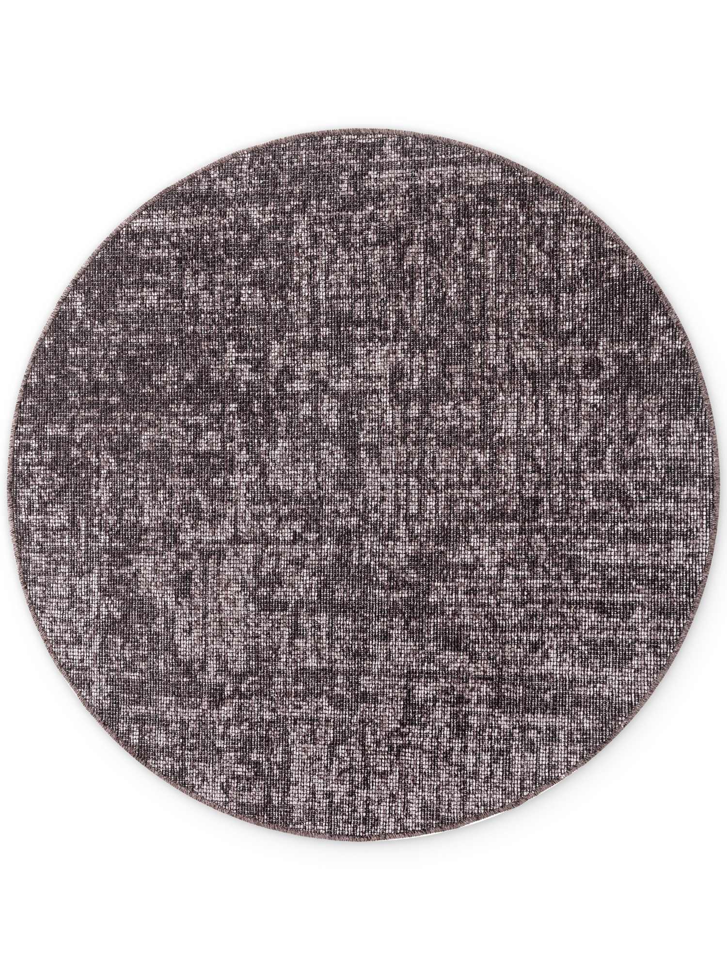 Elle Decoration Brilliance Laagpolig Rond Vloerkleed Bruin