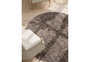 Elle Decoration Brilliance Rond Laagpolig Vloerkleed Beige