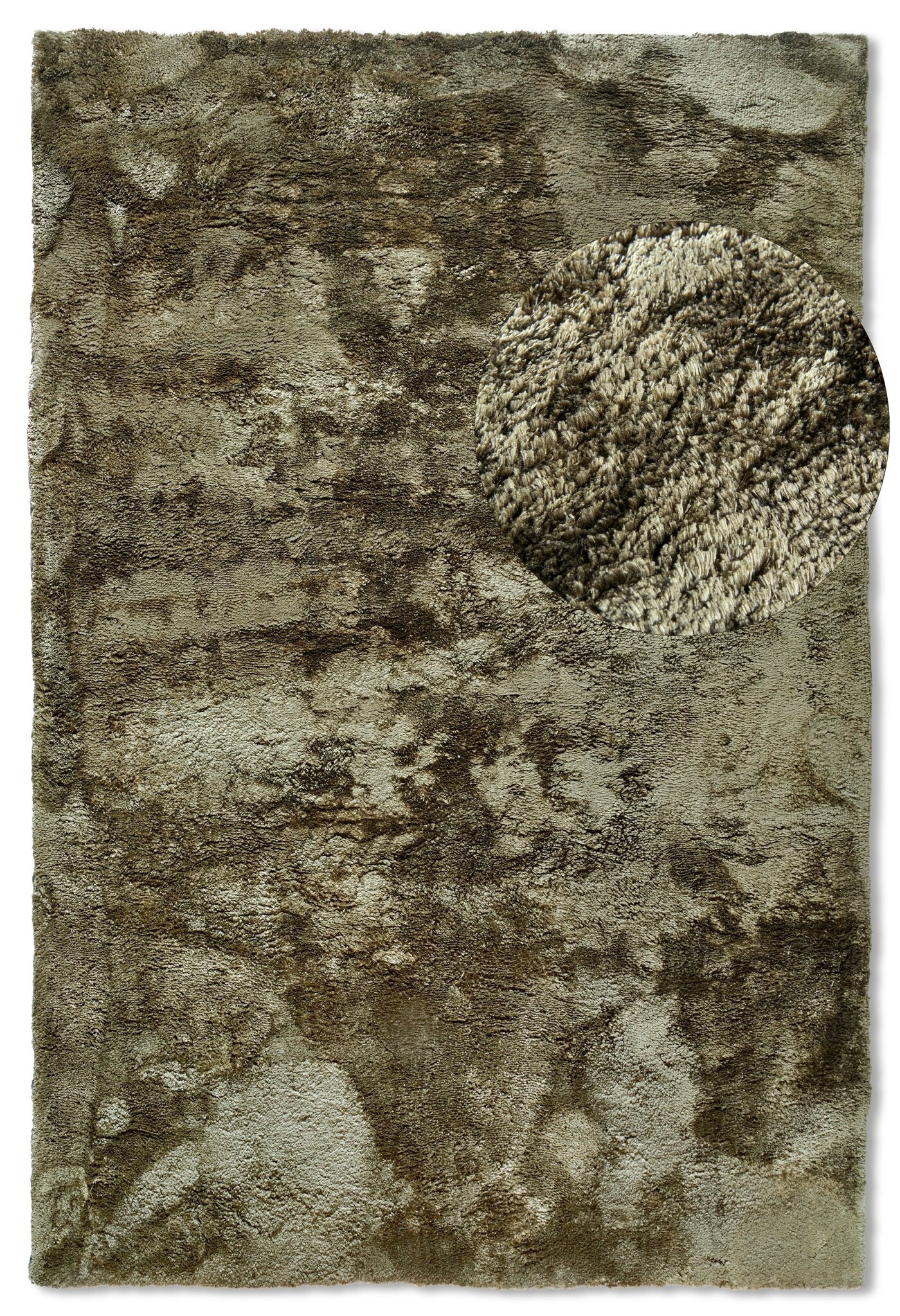 Elle Decoration Cosy Hoogpolig Vloerkleed Groen