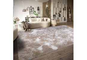 Elle Decoration Cosy Hoogpolig Vloerkleed Creme