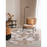 Elle Decoration Cosy Rond Hoogpolig Vloerkleed Creme