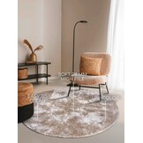 Elle Decoration Cosy Rond Hoogpolig Vloerkleed Creme