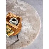 Elle Decoration Cosy Rond Hoogpolig Vloerkleed Creme