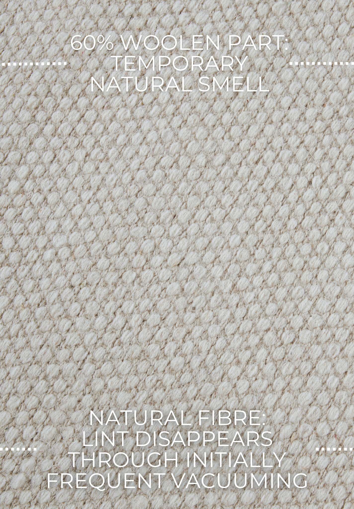 Elle Decoration Delhi Wol Hand-made Vloerkleed  Wit