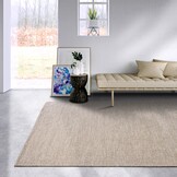 Elle Decoration Delhi Wol Hand-made Vloerkleed  Linnen Beige