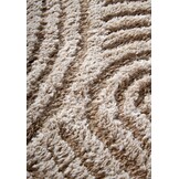 Elle Decoration Japandi Hoogpolig Vloerkleed Beige