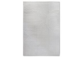 Elle Decoration Japandi Hoogpolig Vloerkleed Creme Wit