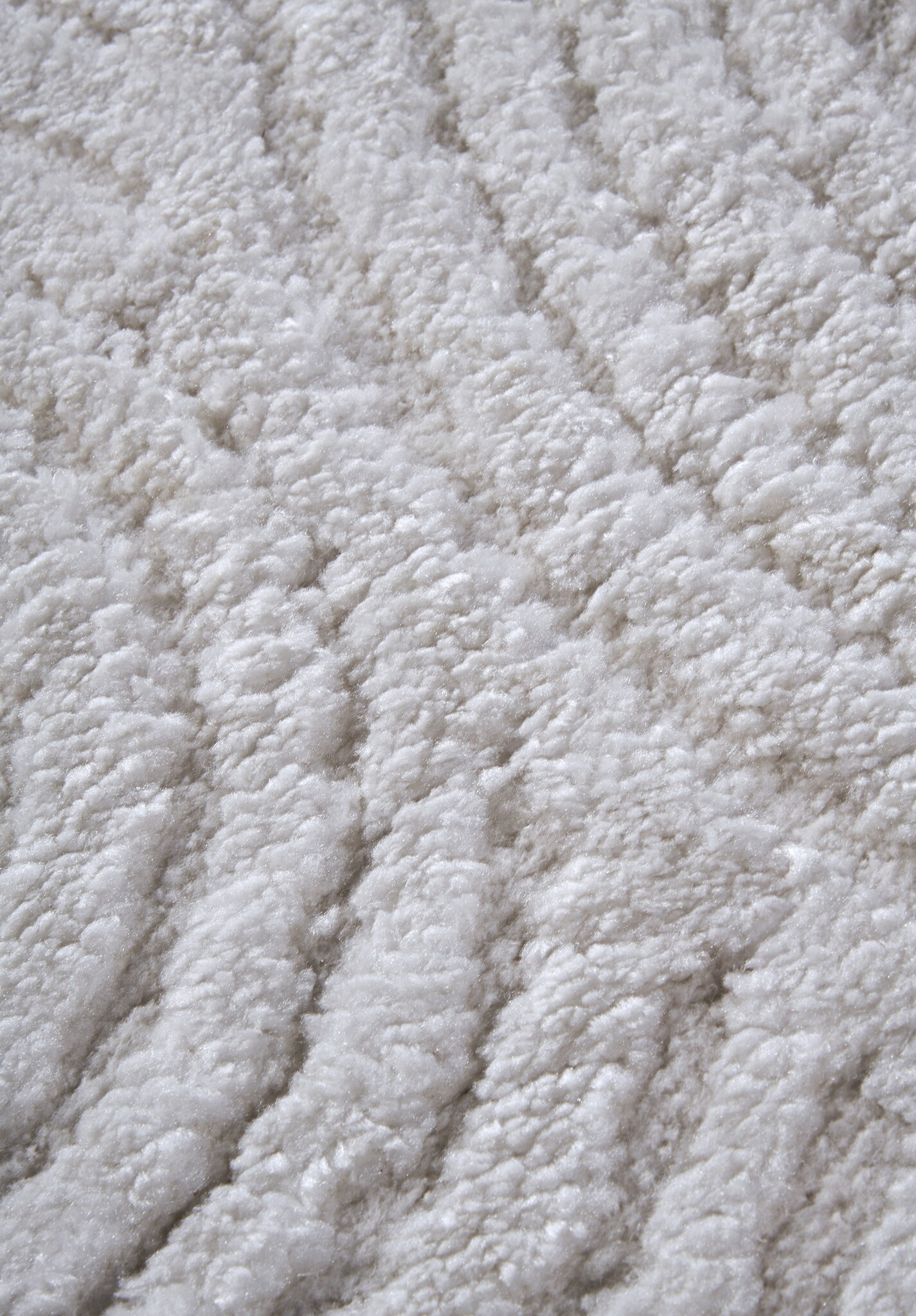 Elle Decoration Japandi Hoogpolig Vloerkleed Creme Wit