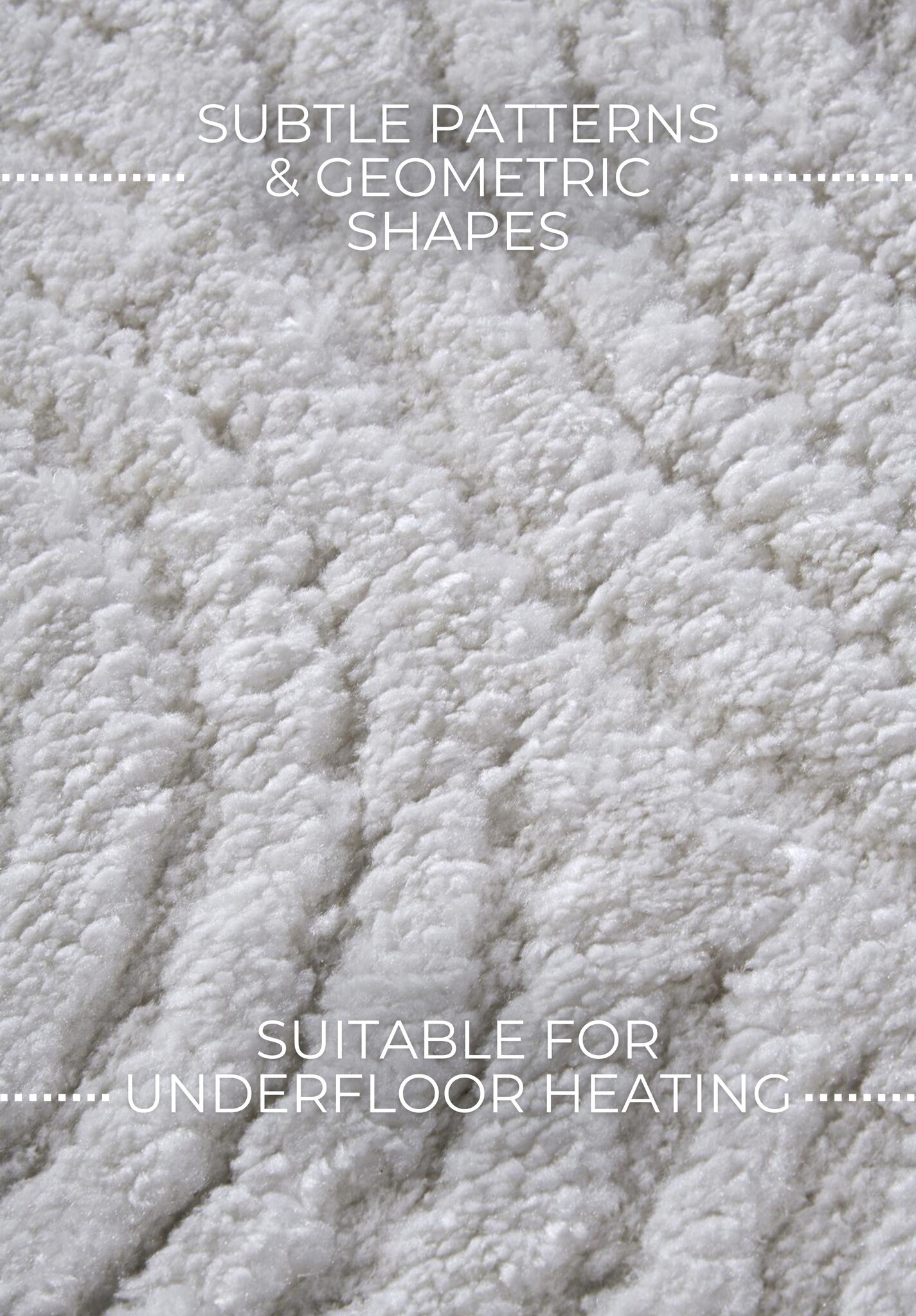 Elle Decoration Japandi Hoogpolig Vloerkleed Creme Wit