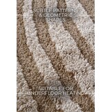 Elle Decoration Japandi Hoogpolig Vloerkleed Beige