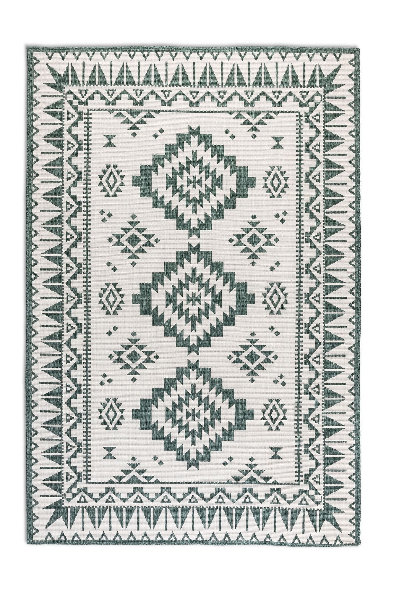 Elle Decoration Gemini Buitenkleed Dubbelzijdig Vloerkleed Groen