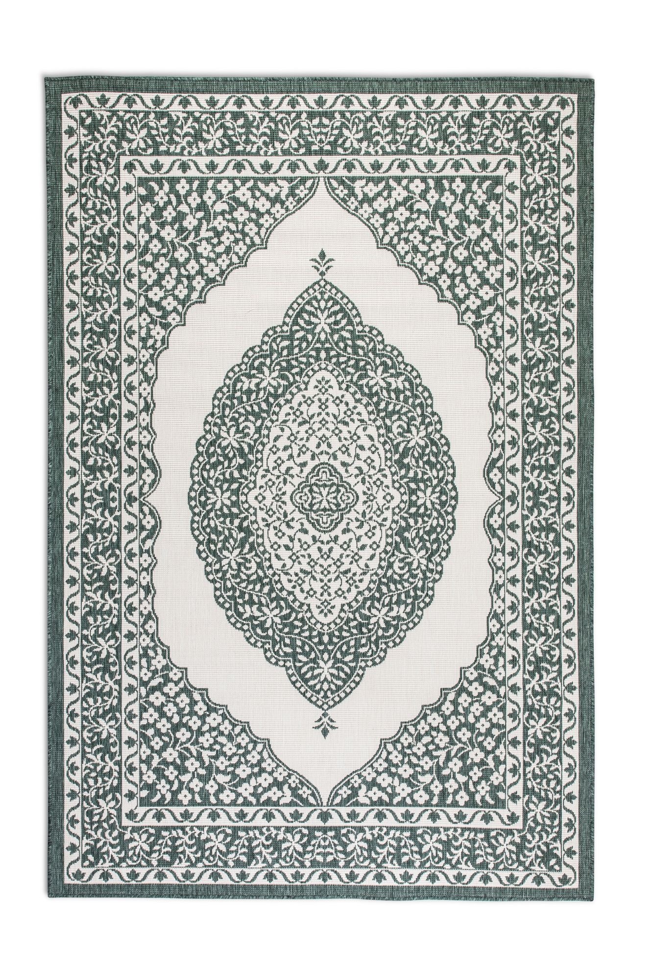 Elle Decoration Gemini Buitenkleed Dubbelzijdig Vloerkleed Groen