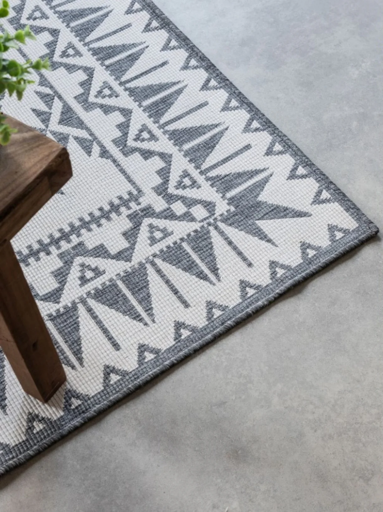 Elle Decoration Gemini Buitenkleed Dubbelzijdig Vloerkleed Zilver