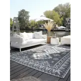 Elle Decoration Gemini Buitenkleed Dubbelzijdig Vloerkleed Zilver