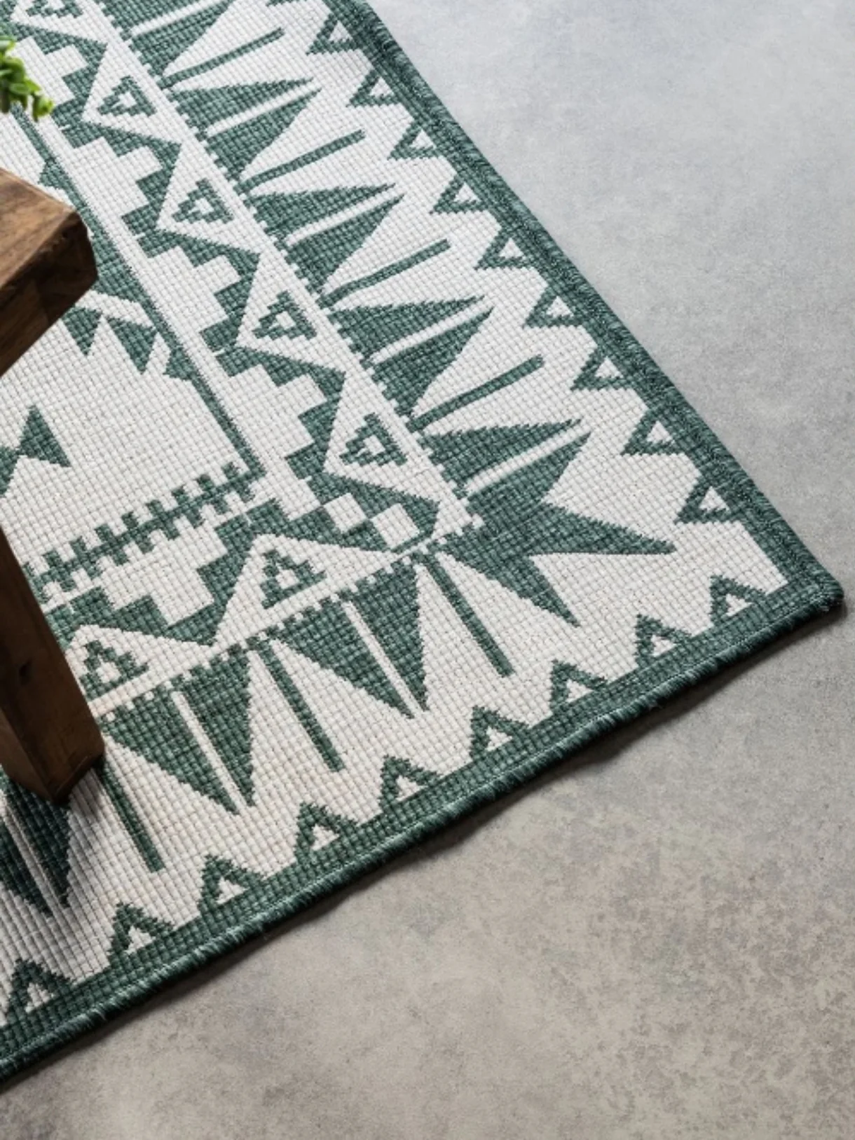 Elle Decoration Gemini Buitenkleed Dubbelzijdig Vloerkleed Groen