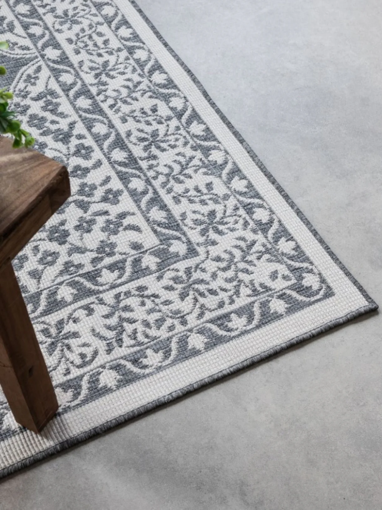 Elle Decoration Gemini Buitenkleed Dubbelzijdig Vloerkleed Zilver