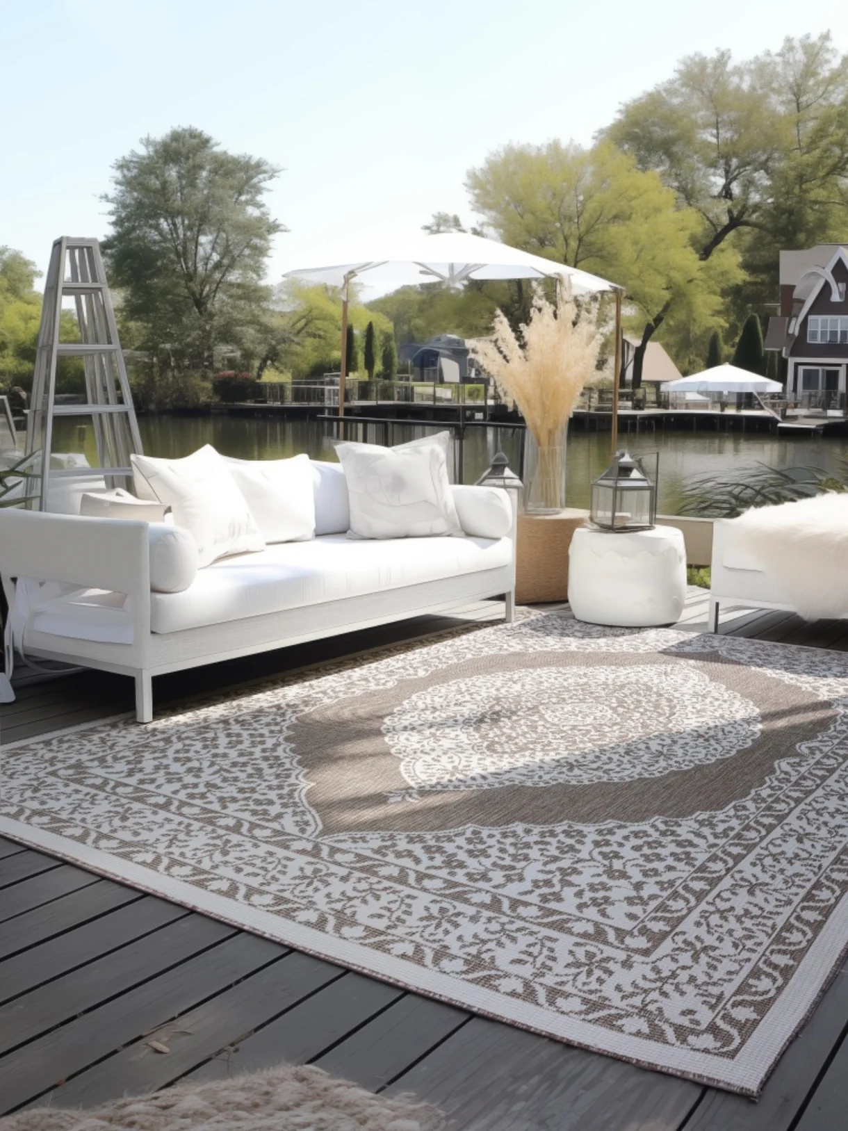 Elle Decoration Gemini Buitenkleed Dubbelzijdig Vloerkleed Linnen