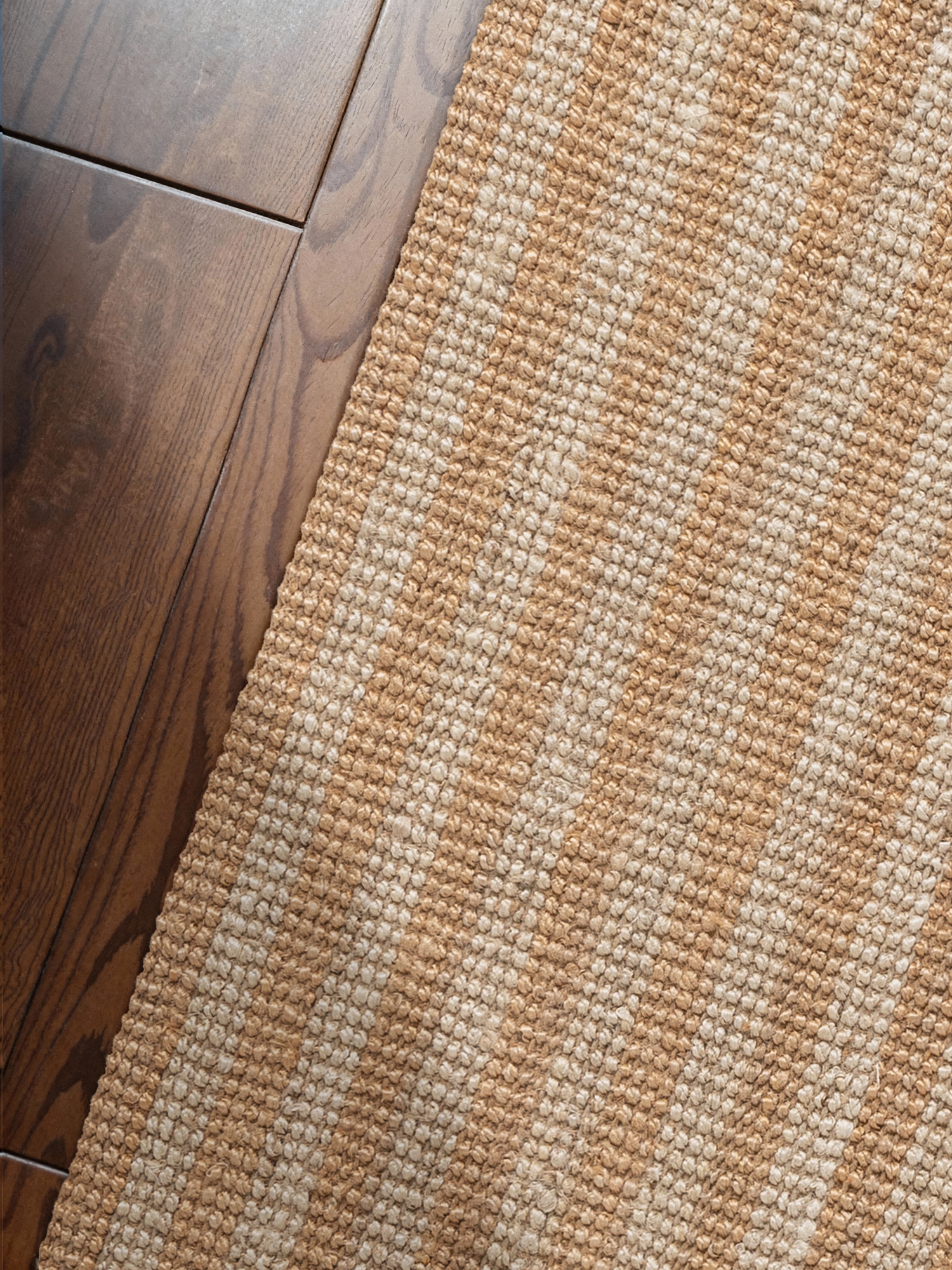 Elle Decoration Harvest Jute Vloerkleed  Creme Goud