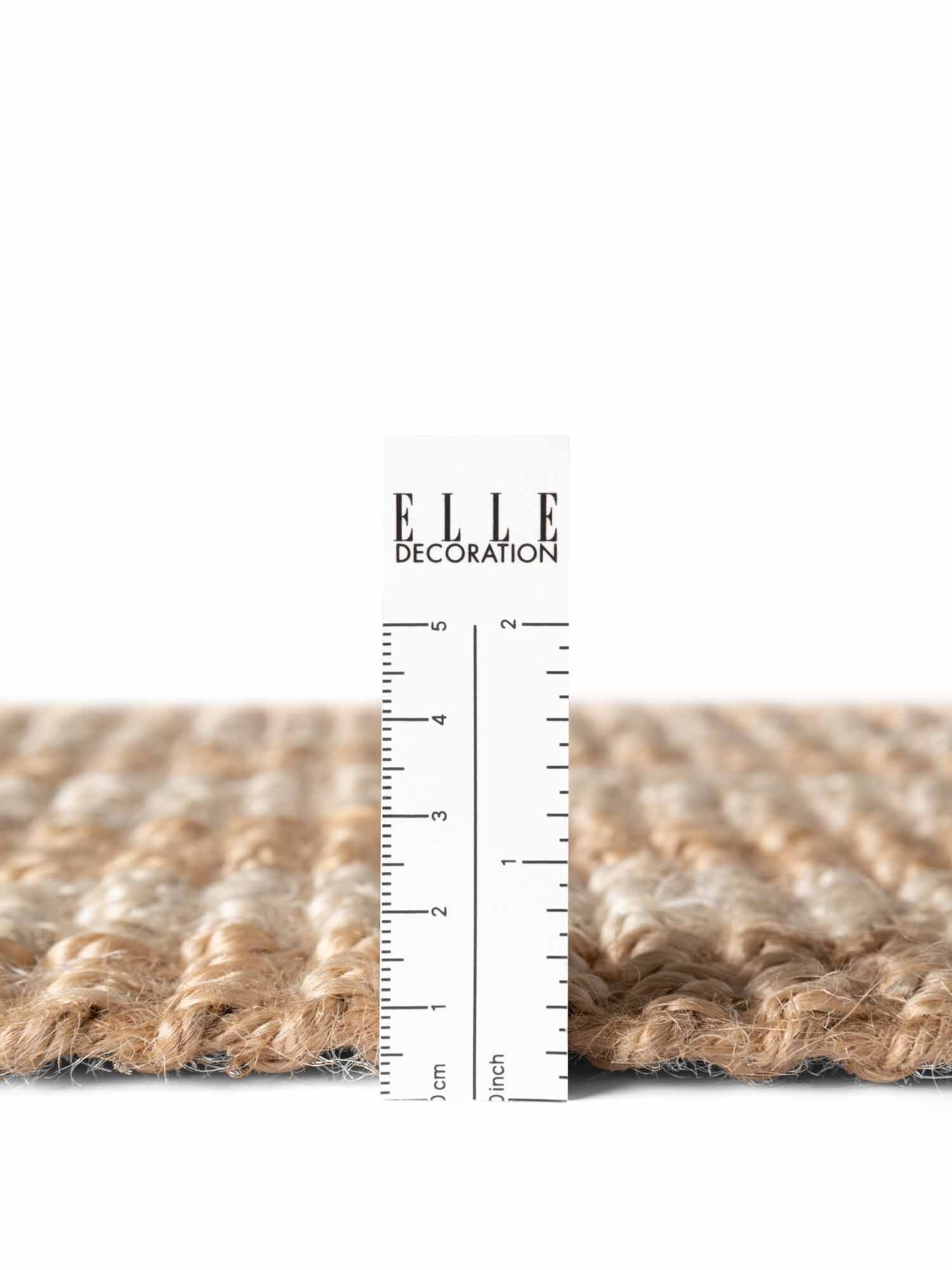 Elle Decoration Harvest Jute Vloerkleed  Creme Goud