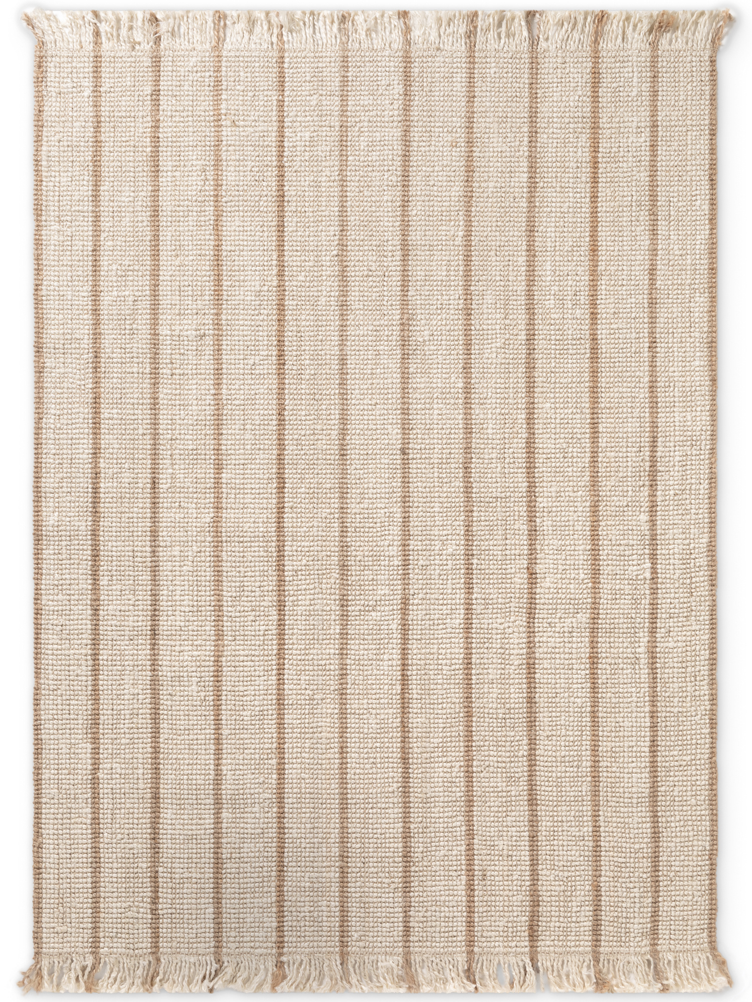 Elle Decoration Handgeweven Jute Vloerkleed Creme Goud