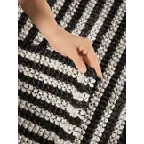 Elle Decoration Harvest Jute Vloerkleed  Creme Zwart