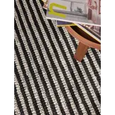 Elle Decoration Harvest Jute Vloerkleed  Creme Zwart