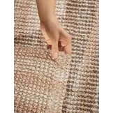 Elle Decoration Harvest Jute Vloerkleed  Creme Goud